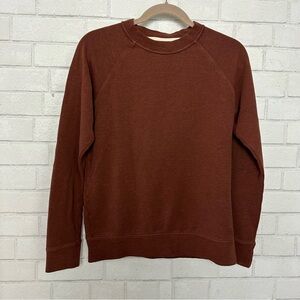 Proof Collective Hemp Organic Cotton Relaxed Crewneck sweatshirt XS Redwood New